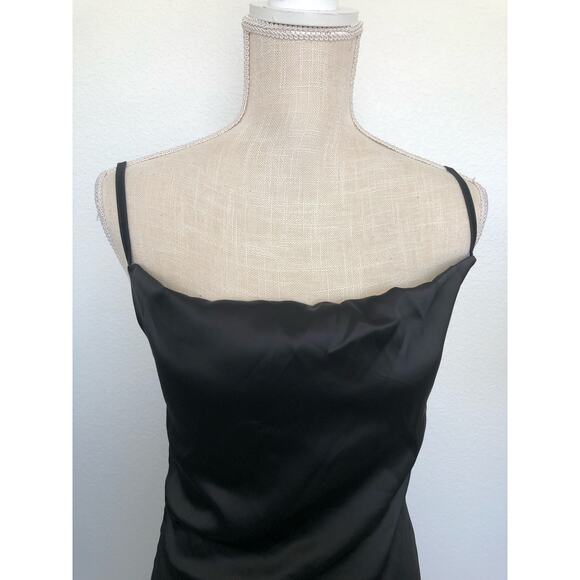 Commense Black Maxi Length Dramatic Thigh Split Dress - S - Picture 3 of 7